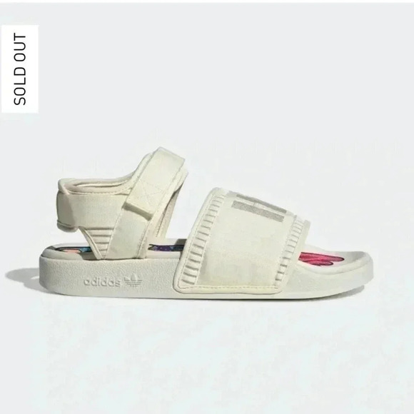 Adidas × Pharrell Williams Adilette 2.0 Sandals Cream NEW - Picture 3 of 8
